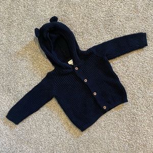 CARTER’S 9M Navy Bear Cardigan